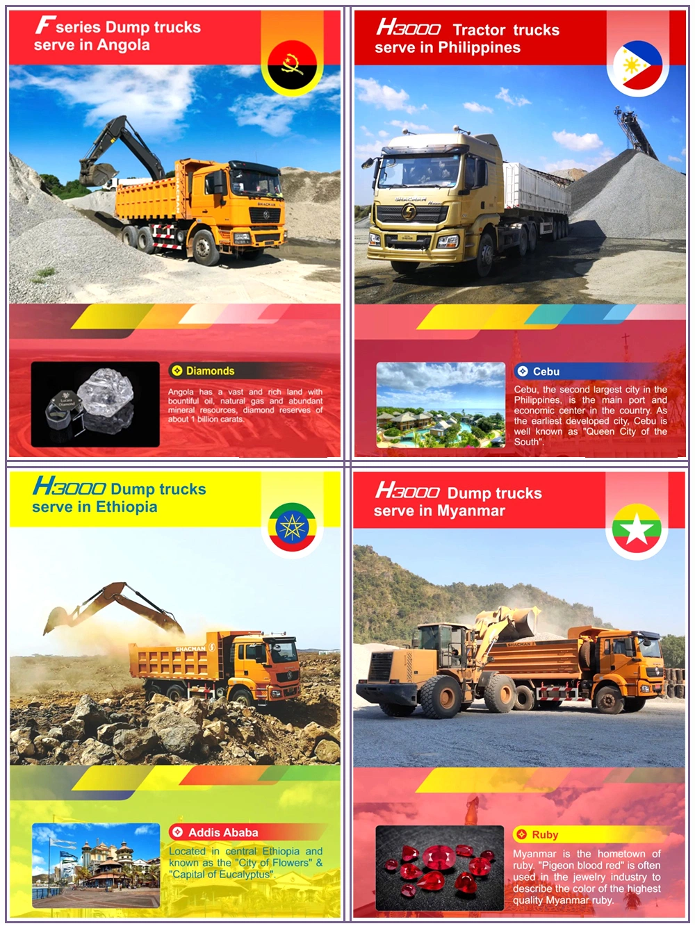 Shacman H3000, M3000, X3000 Tow Truck, Truck Tractor, Terminal Tractor Truck Hot Selling in Philippines