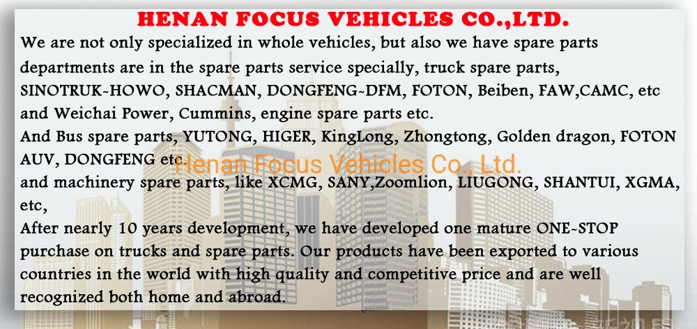 Heavy Truck Sinotruck Shacman FAW Beiben Foton Dongfeng Camc Dump Truck Weichai/ Cunmmins Engine Spare Parts