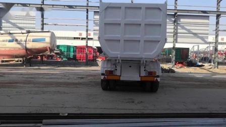 3 Axles 4 Axles 80 Tons Hydraulic Side Box Tipper Dumper Dump Semi Truck Trailer for Nigeria