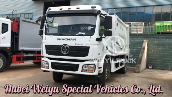 Shacman L3000 4X2 14cbm 10 Tons Hydraulic High Compression Ratio Residential Solid Waste Compressed Garbage Compactor Truck